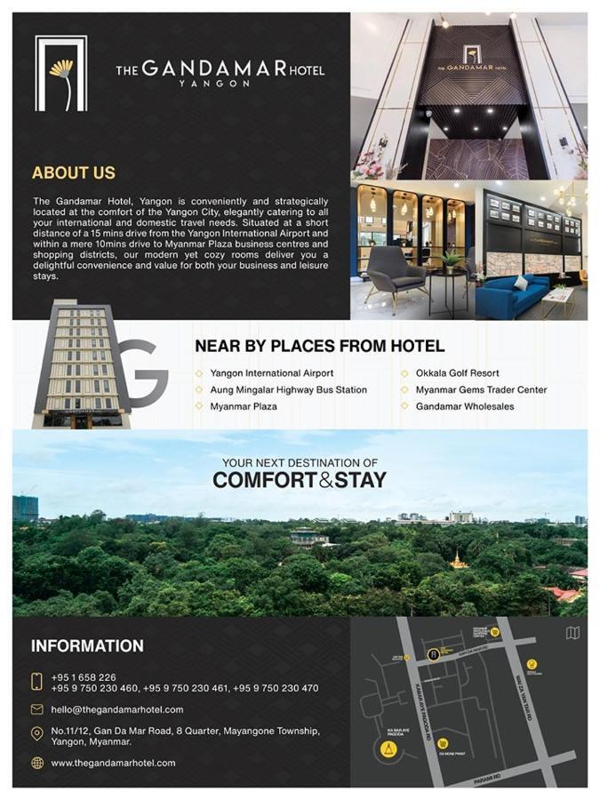 The Gandamar Hotel , Янгон Экстерьер фото